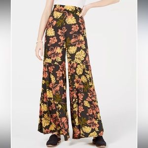 Free People Wide Leg Floral Pants